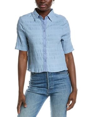 Brook + Lynn Woven Shirt - Blue