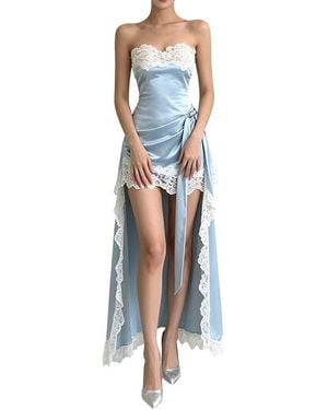 Linda Charm Sleeveless Mini Dress - Blue