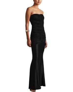Reiss Selina Strapless Ruched Dress - Black