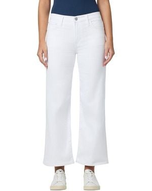 Hudson Jeans Rosalie High-Rise Wide Leg Ankle Jean - White