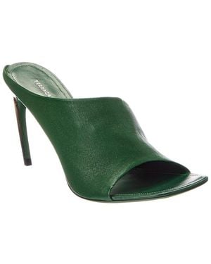 Ferragamo Nymphe 85 Leather Sandal - Green
