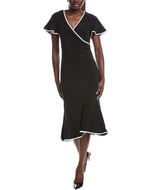 Joseph Ribkoff Contrast Midi Dress - Black
