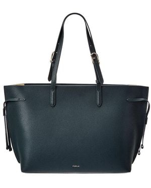 Furla Ava Large Leather Tote - Blue