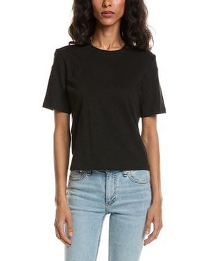 Theory Crop Boyfriend T-Shirt - Black