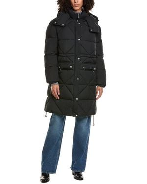 Sam Edelman Mixed Quilted Anorak - Black