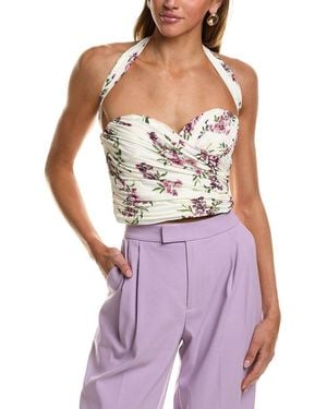 BCBGMAXAZRIA Floral Top - Purple