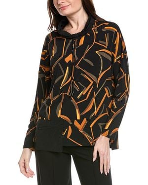 Joseph Ribkoff Printed Blouse - Black