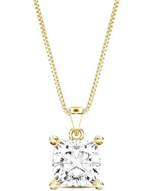 Amairah 14K 4.00 Ct. Tw. Lab-Grown Diamond Solitaire Pendant Necklace - Metallic
