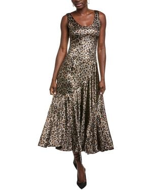 Endless Rose Animal Print Maxi Dress - Brown