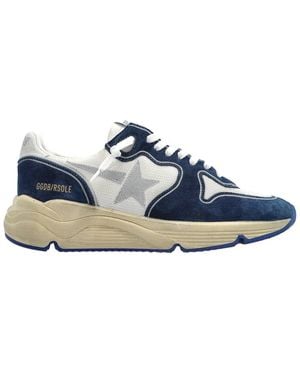 Golden Goose Running Sole Suede Trainer - Blue