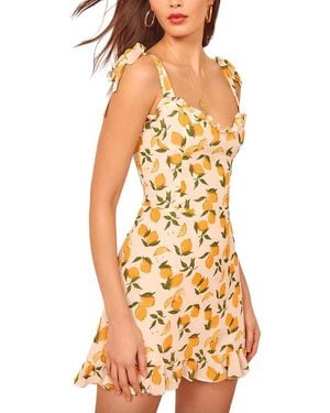 Adele Berto Silk Mini Dress - Metallic
