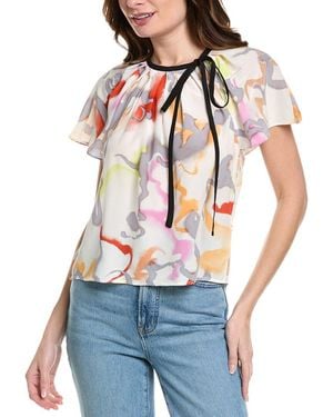Joie Brisa Silk Blouse - Blue