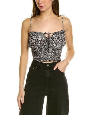Saltwater Luxe Smocked Tank - Black