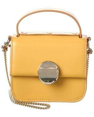 Chloé Penelope Micro Leather Shoulder Bag - Yellow