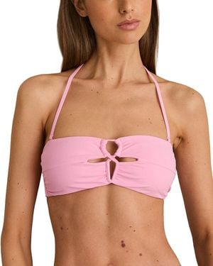 Reiss Ari Bandeau Top - Pink