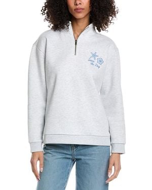Vintage Havana Comfort Fleece Crewneck Sweatshirt - White