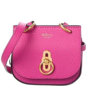 Mulberry Amberley Micro Leather Shoulder Bag - Pink