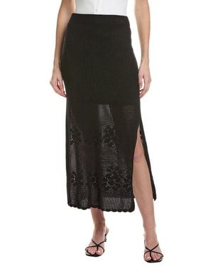 Saltwater Luxe Knit Midi Skirt - Black