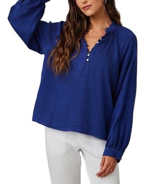 Bella Dahl Flowy Pullover Raglan - Blue