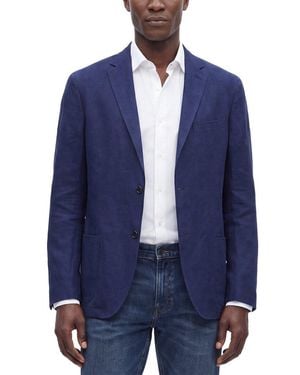 Corneliani Cc Collection Linen-Blend Jacket - Blue