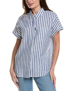 LOLA RIVER Stripe Shirt - Blue