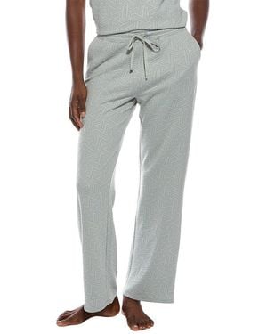 Natori Natori Quilted Geo Knit Jacquard Straight Leg Pant - Grey