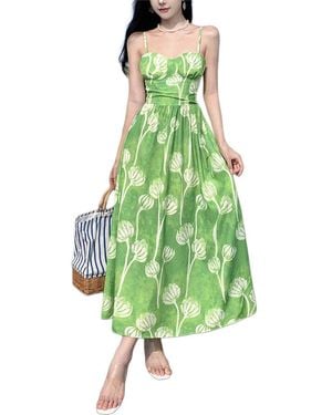 LEON GORI Midi Dress - Green