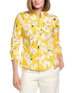 Carolina Herrera Floral Icon Blouse - Yellow
