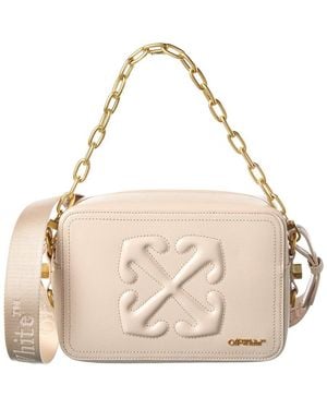 Off-White c/o Virgil Abloh Medium Leather Camera Bag - Natural