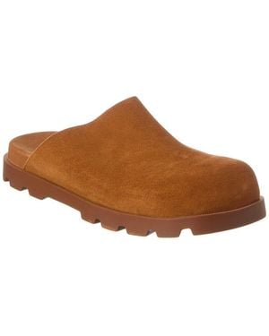 Camper Brutus Suede Clog - Brown