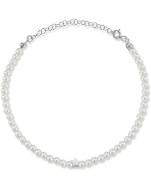 Sphera Milano 3Mm Pearl Star Bracelet - White