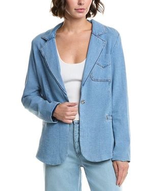 Hudson Jeans Stylized Boyfriend Blazer - Blue