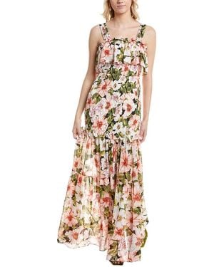 Marion Smocked Maxi Dress - Natural