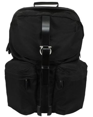Ferragamo Gancini Technical Backpack - Black