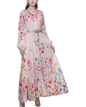 MIRA RICHI Maxi Dress - Pink