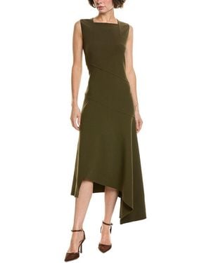 Michael Kors Wool-Blend Sheath Dress - Green