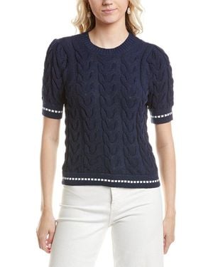 Design History Puff Sleeve Jumper - Blue