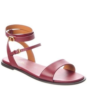 Dior 30 Montaigne Leather Sandal - Pink