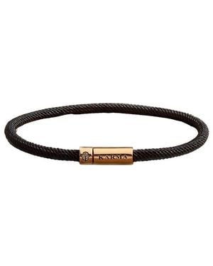 Karma and Luck Plated Magnetic Bracelet - White