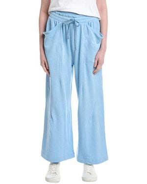 LaBiz Slouchy Wide Leg Sweatpant - Blue