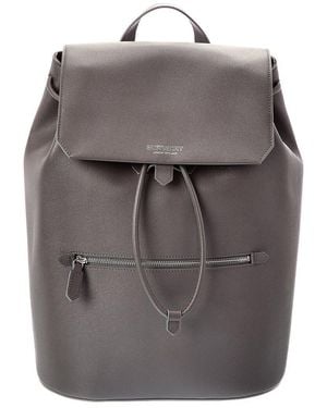 Burberry Leather Backpack - Gray