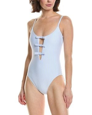 Kate Spade Triple Tie One-Piece - Blue