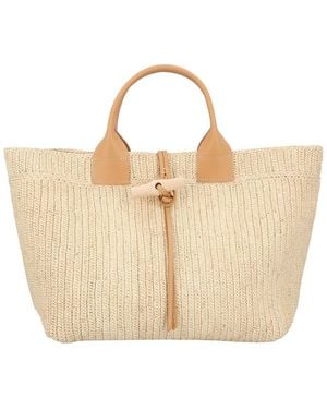 Longchamp Le Roseau Large Tote - Natural