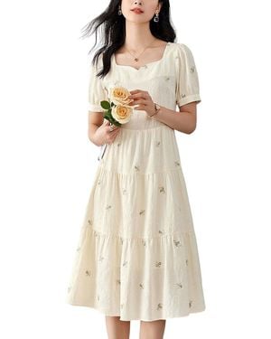 OUNIXUE Dress - Natural