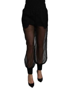Dolce & Gabbana Silk-Blend Pant - Black