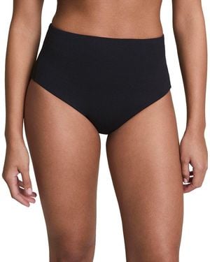 Spanx Pique Hi-Rise Shaping Cheeky Bottom - Blue