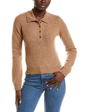 NAADAM Cloud Cashmere Polo Sweater - Blue