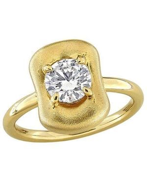 Rina Limor 0.95 Ct. Tw. Created Moissanite Puffed Ring - Metallic