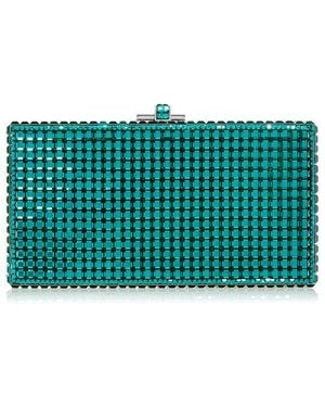 Judith Leiber Sleek Rectangle Clutch - Green