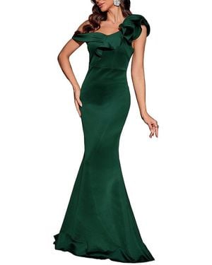 VIBI Solid Maxi Dress - Green